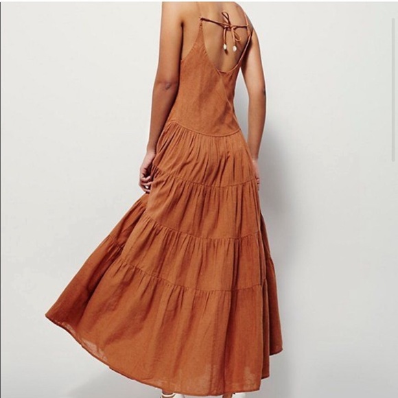 Rare! Free People Bianca linen maxi dress - Picture 2 of 11